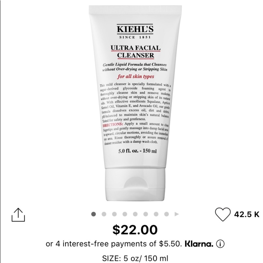 Kiehls Ultra Facial Cleanser